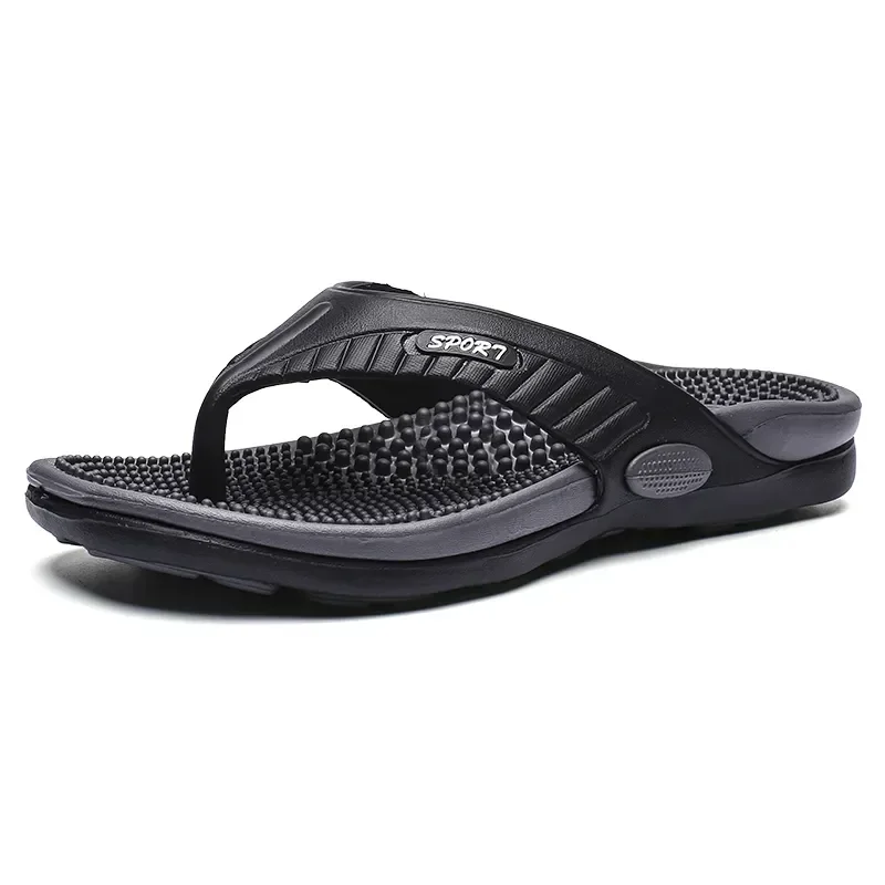 Summer Dance Flip-flops Massage Granule Men Slippers Comfortable Beach Sandals Men Casual Shoes House Flip Flops Bathroom Shoes