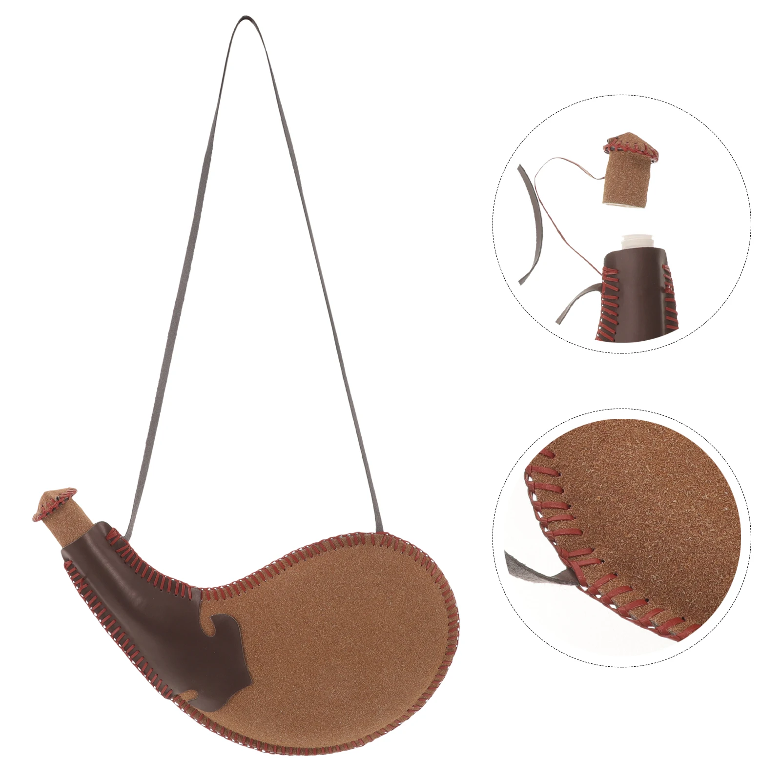 Ancient Water Bag Bota Bag Wine Storage Bag Wine Water Pouch bags Hunting camping Water Pouch with Straps