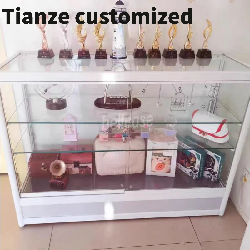 

Customized-Hot Sale Smoke Shop Design Glass Display Store Display Cabinet Aluminum Shop Showcase Design