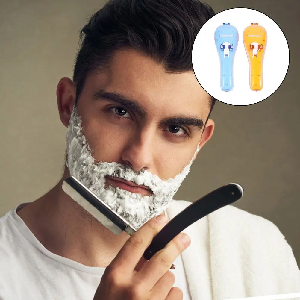 2Pcs Portable Razor Case Travel Shaver Box High-Grade Pc Material Secure Fastening System Clean Hygienic Razor Storage