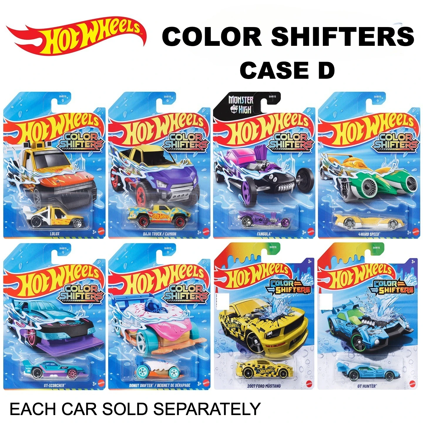 

Чехол D, оригинальные горячие колеса, 1/64, меняющиеся цветные переключатели, миниатюрные модели автомобилей 1:64, HotWheels Hotweheels Hoteelws, литье под давлением BHR15