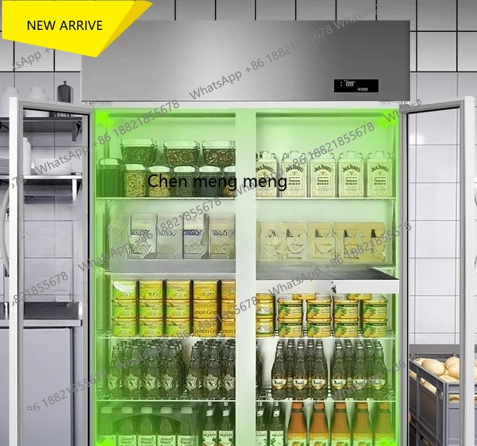 

M138 Refrigerated Vegetable Fresh-keeping Cabinet Kitchen Refrigerator Commercial Malatang Display Cabinet Freezer