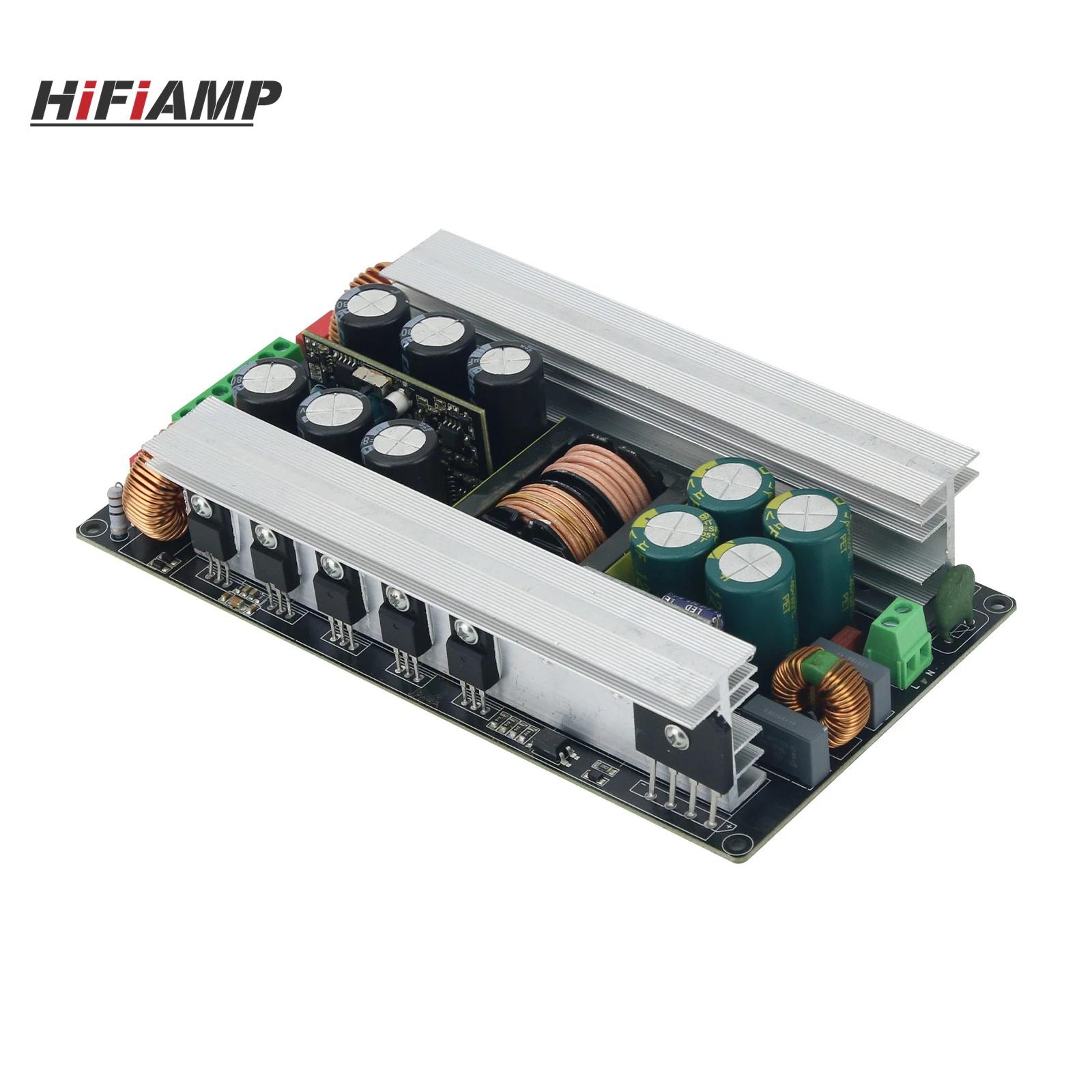 HiFiAMP 2x600W 2x700W Stereo Digital Power Amplifier Board with Switching Power Supply Be Bridged Speaker Protection