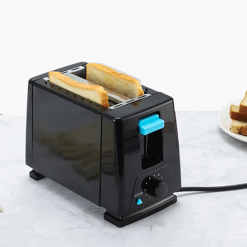 Household Quick Heating 2 Slice Toaster Extra Large Slot 650W 6 Modes with Removable Crumb Drawer Easy Clean Small Slice Toaster