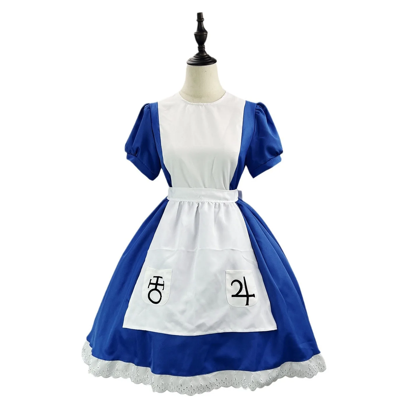 Alice Crazy Return Loween Orm Kostum Pembantu Pakaian Cosplay Lolita Sle Fem Pakaian Pelayan Musim Panas Produk Baru