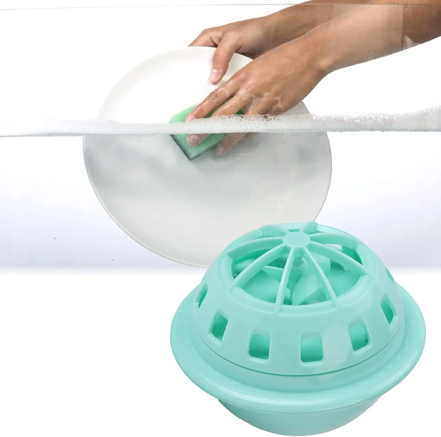 

Мини-посудомоечная машина с 2 режимами, питанием от USB, автоматическим отключением, для использования на кухонной раковине, для дома, ресторана, отеля, зеленая