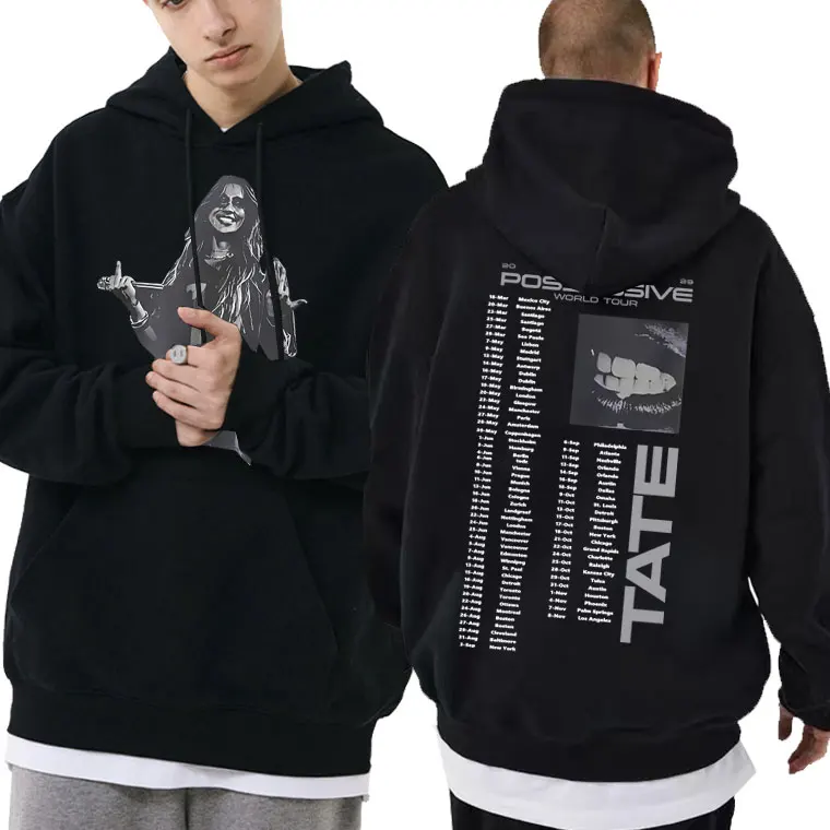 

Tate Mcrae So Close To What Miss Possessive 2025 World Tour Hoodie Men Women Fashion Oversized Hoodies Male Vintage Sweatshirt