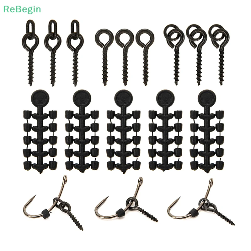 1Set Carp Fishing Accessories Set Fishing Hook Stopper Beads Fishing Bait Boilie Screws For Hooklink Holder Fishing Tackle