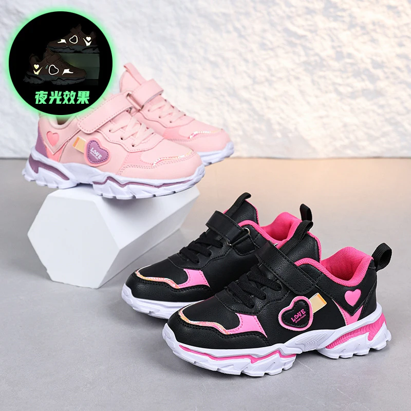 

Soft girls' shoes for ages 3-12, spring and autumn style, soft-soled children's sports shoes, lightweight running shoes