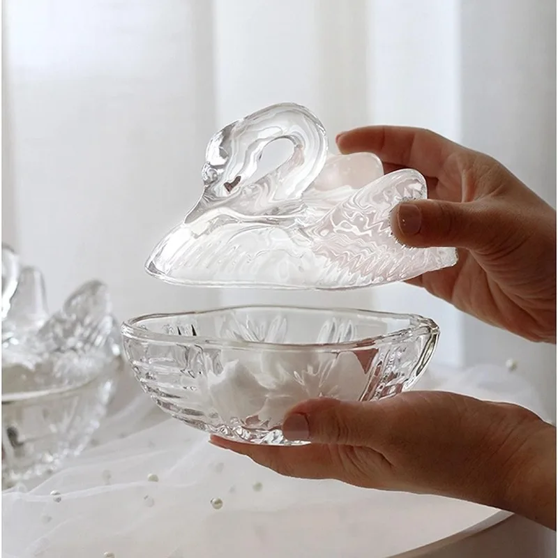 

3D Swan Storage Silicone Mold with Lids DIY Swan Shaped Box Jar Epoxy Molds Ornament Storage Holder Handmade Home Decor Crafts