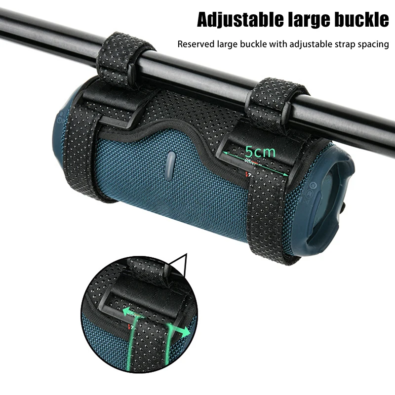 Speaker Holder For Bike/Golf Cart/Boat Railing Adjustable Strap Bike Speaker Stand Bracket For Cylindrical Or Square Speakers