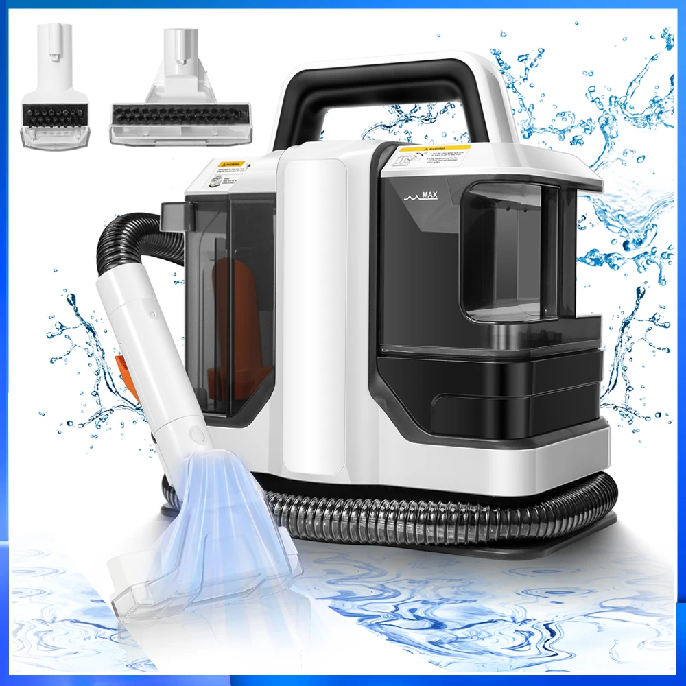 450/750W 11/15KPa Spot Cleaner  Handheld Carpet Cleaner for Sofa Curtain Spray Suction Integrated Machine Clean Machine