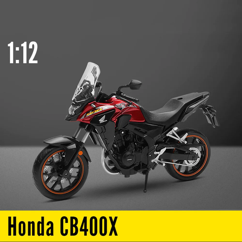 1:12 Scale Honda CB400X Alloy Diecast Motorcycle Models Cars Toys Rubber Tires Wheel Steering Motorcycle Perfect Gifts for Boys