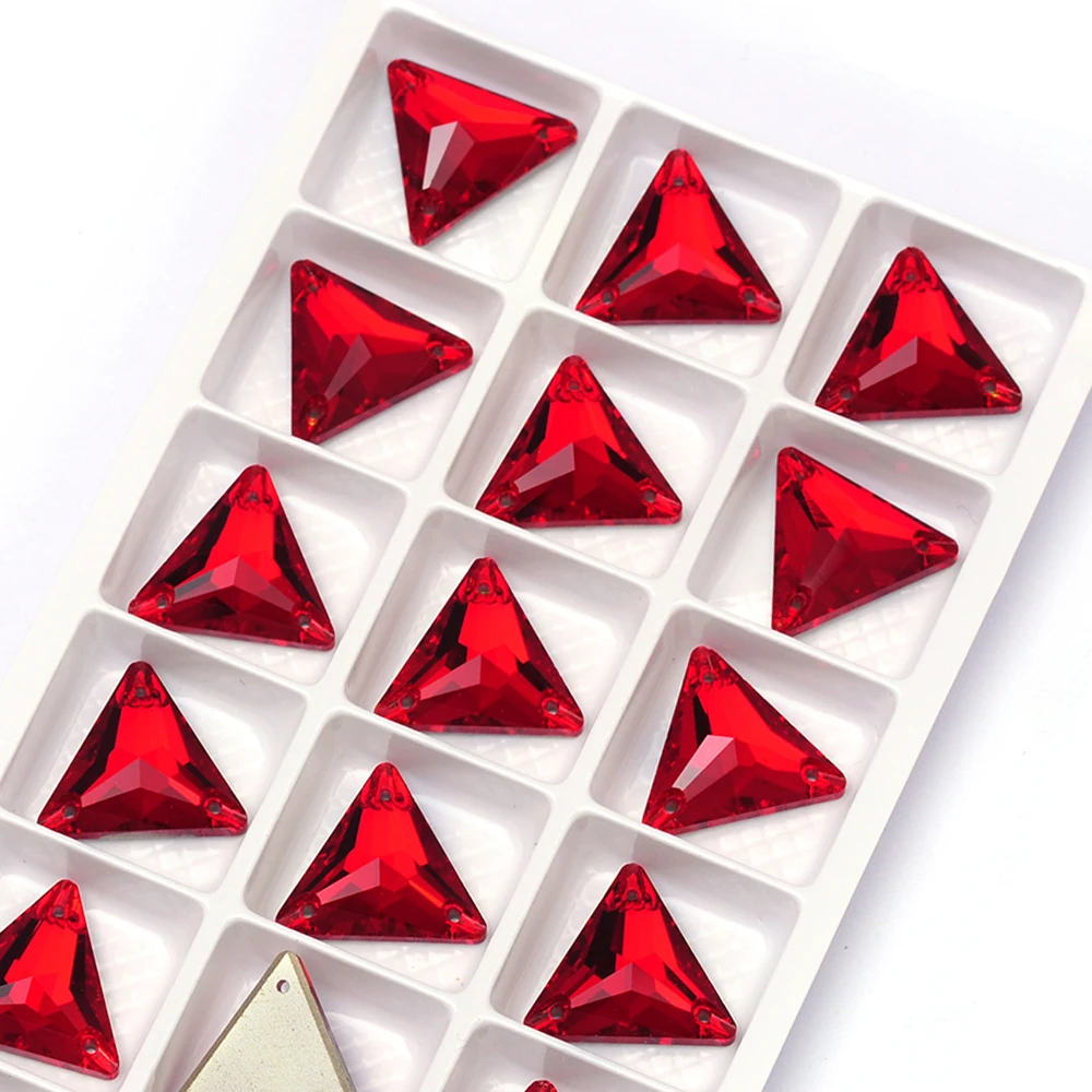 Hellrote K9-Glas-Diamantperlen DIY Näh-Kristallsteine Flache Strasssteine zum Aufnähen für Kleider, Kleidungsstücke, Taschen – Detail 13