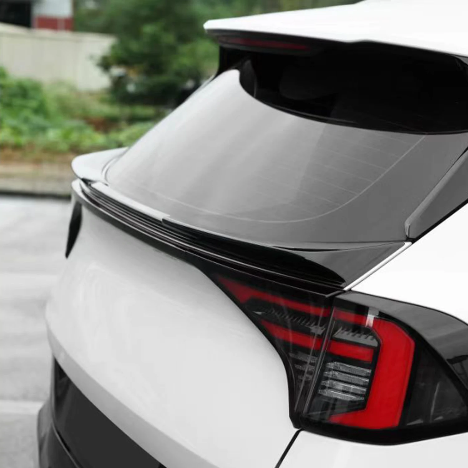 ABS Car Exterior Rear Trunk Spoiler Molding Strip Decor Trim 1pc for Kia Sportage NQ5 2023-2026 (Not For Long Wheelbase Version)