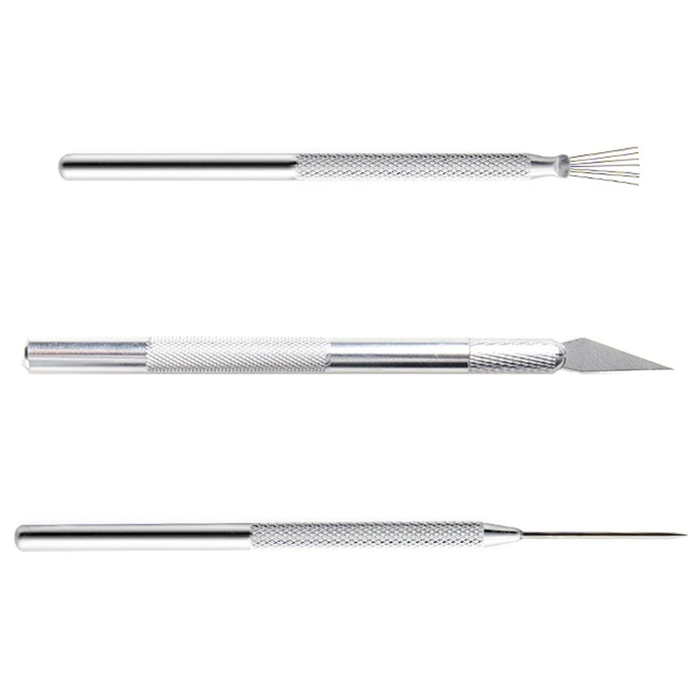 

3pcs Pottery Tool Set Clay Sculpting Supplies Stainless Steel Crafting Tools Multi Use Metal Carve Potterys Clay Tools DIY