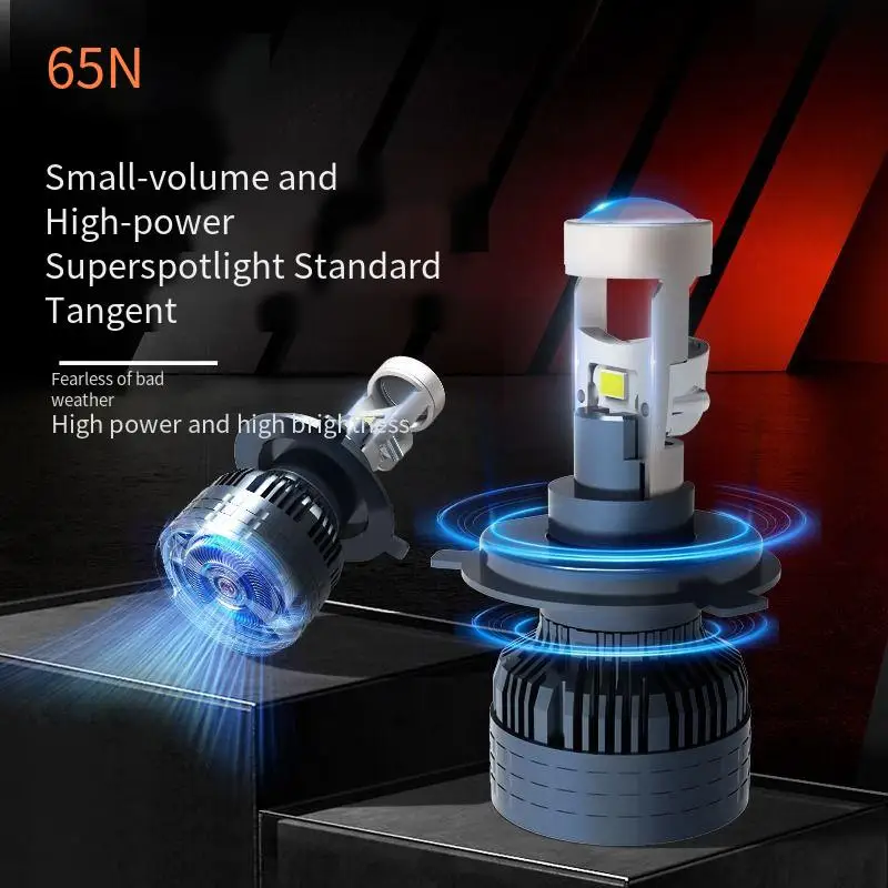 

H7 H11 9006 9005 H4 LED Headlight Bulbs 12V 130W 6000K 13000Lm with Mini Projector Lens