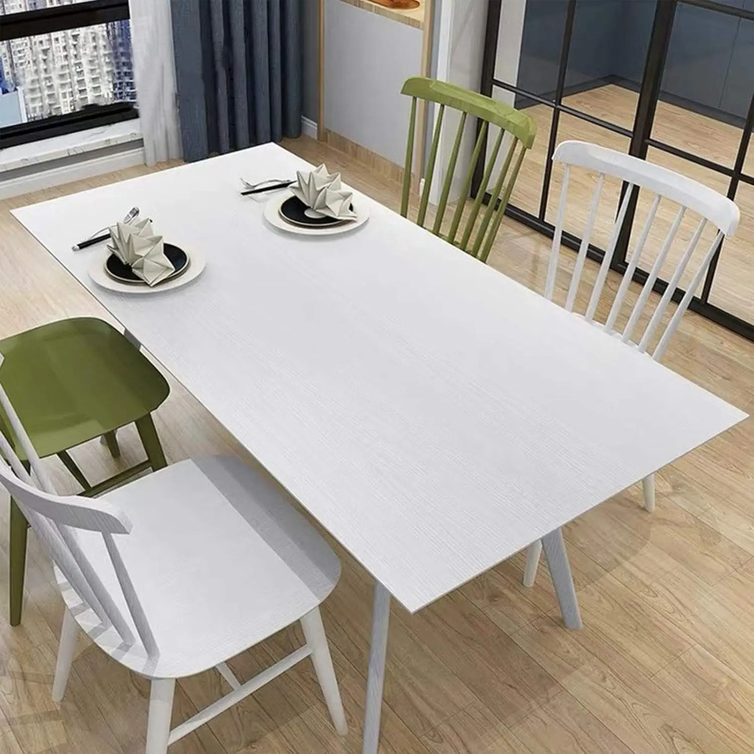 55 سنتيمتر واسعة الخشب الحبوب ديكور المنزل الأثاث مقاوم للماء الفينيل الجدار ملصق ذاتية اللصق بولي كلوريد الفينيل خلفية المطبخ خزانة الباب ملصق #2