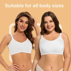 Seamless Bra Women Comfort Wireless Full-Coverage Bras Female Push Up Sexy Lingerie Underwear Wide Shoulder Straps Intimates