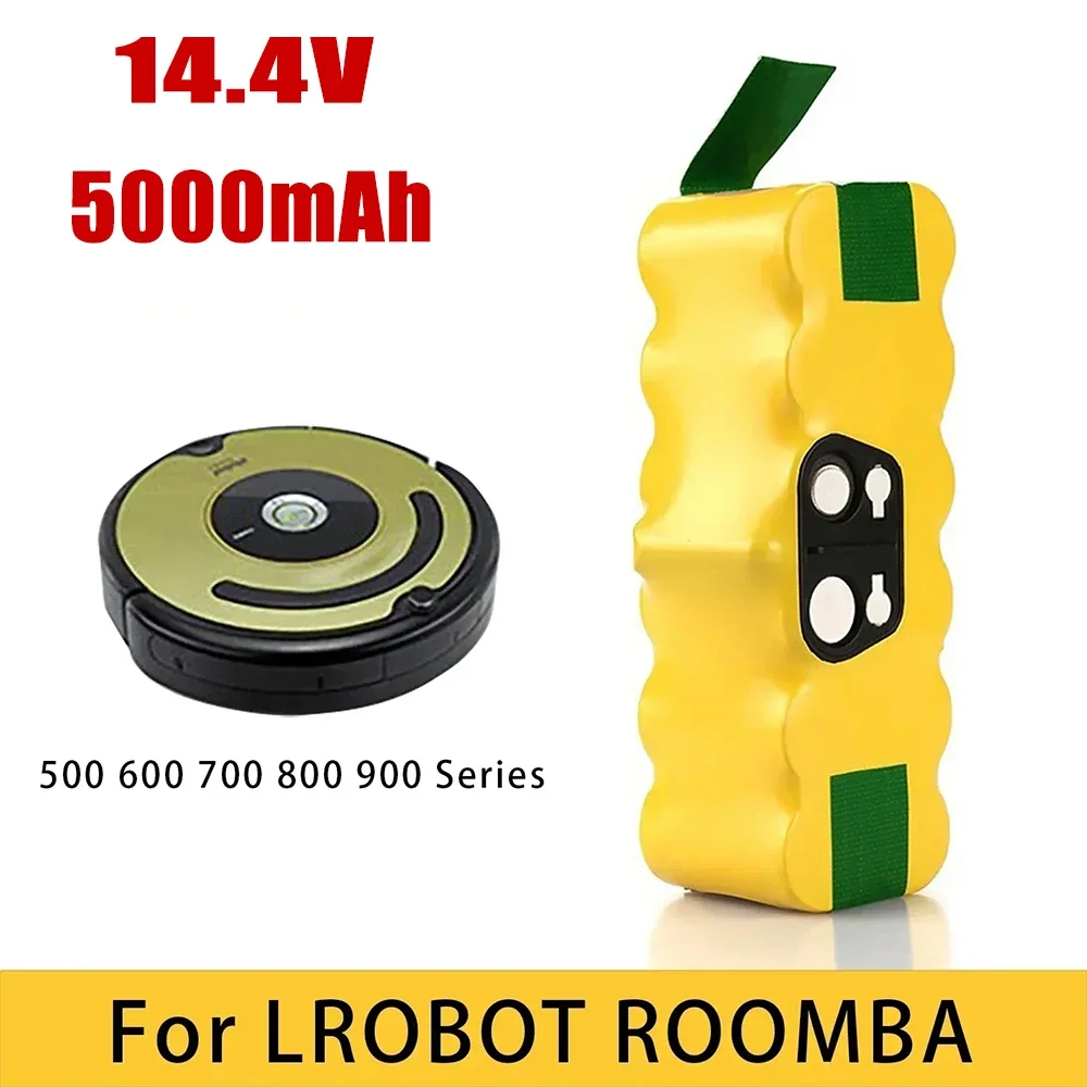 14.4V Battery For iRobot Roomba 5000mAh Battery For iRobot Roomba 500 600 700 800 900 series 14.4 V 620 650 770 780 580 Battery