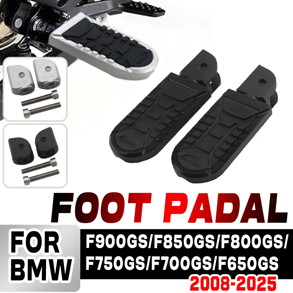 For BMW F 650GS F700GS F750GS F800GS F850GS F900GS ADV 2008-2025 2023 2019 Rider Adjustable Footrest Motorcycle Front Foot Pegs