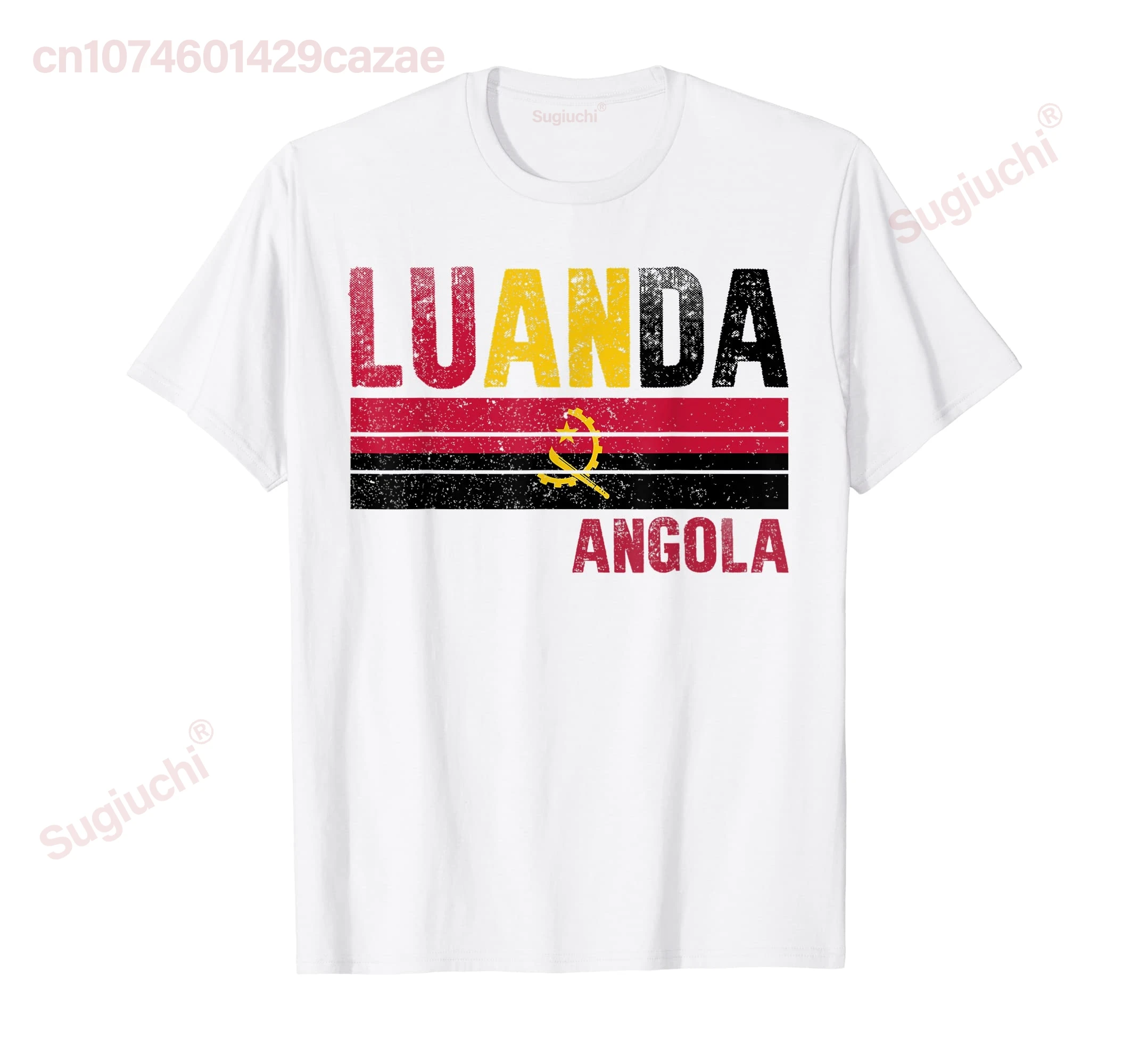 100% Cotton Luanda Angola Flag Angolan Mens Womens Kids T-Shirt MEN WOMEN UNISEX T Shirts Size S-6XL