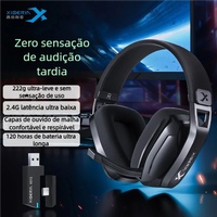 XIBERIA K01S 2.4GHz Wireless Headsets Gamer with Mic for PS5 PS4 PC Mac Phone Playstation Bluetooth Gaming Headphones USB/T-C