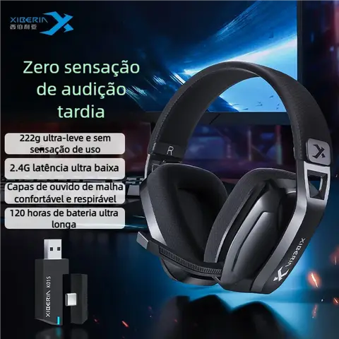 XIBERIA K01S 2.4GHz casques sans fil Gamer avec micro pour PS5 PS4 PC Mac téléphone Playstation Bluetooth casque de jeu USB/T-C