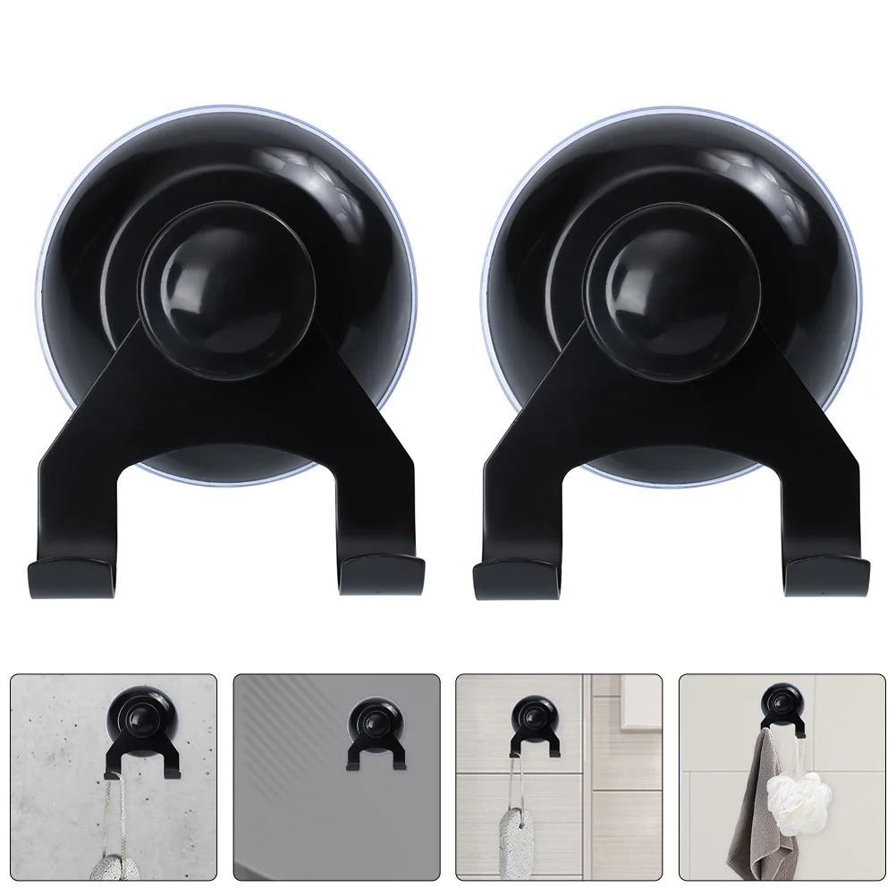 Ganchos de ventosa de plástico y acero inoxidable 201, 2 uds., fácil de aplicar, quitar, versátiles, para uso en el hogar y la Oficina