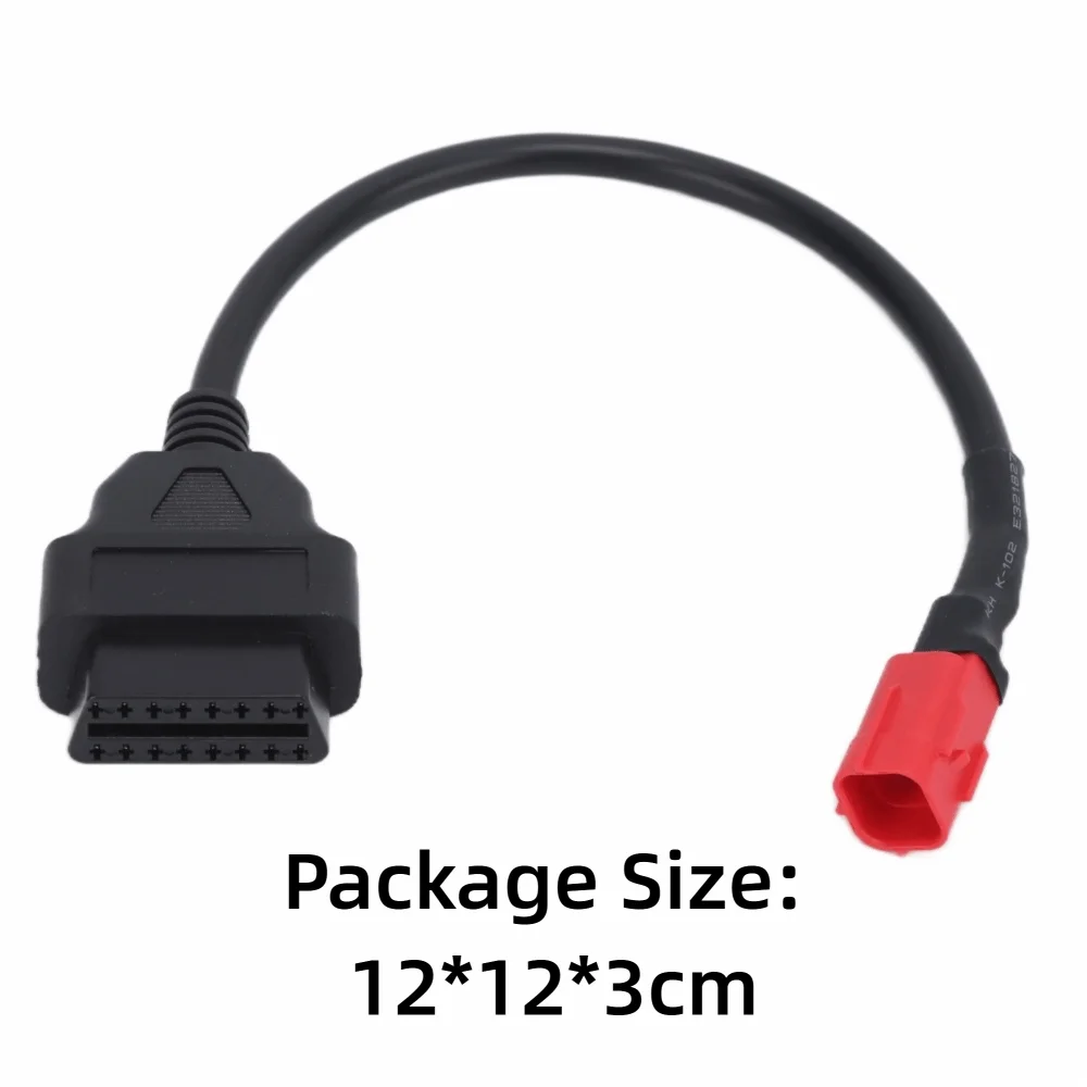 16 Pin Female Connector Motorcycle Diagnostic Adapter Cable Wiring Adapter 6 Pin Plug OBD2 Adapter Cable Cable Cord