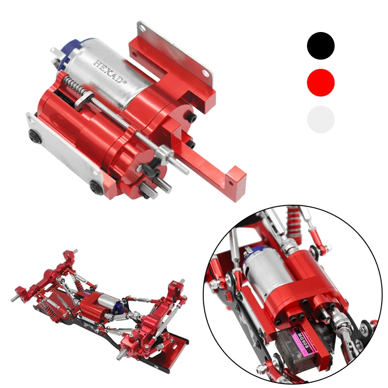 

Metal 2 Speed Gearbox Transmission with Servo for WPL B1 B14 B24 B16 B36 C14 C24 MN D90 D91 MN99S MN96 1/12 RC Car Upgrade Parts