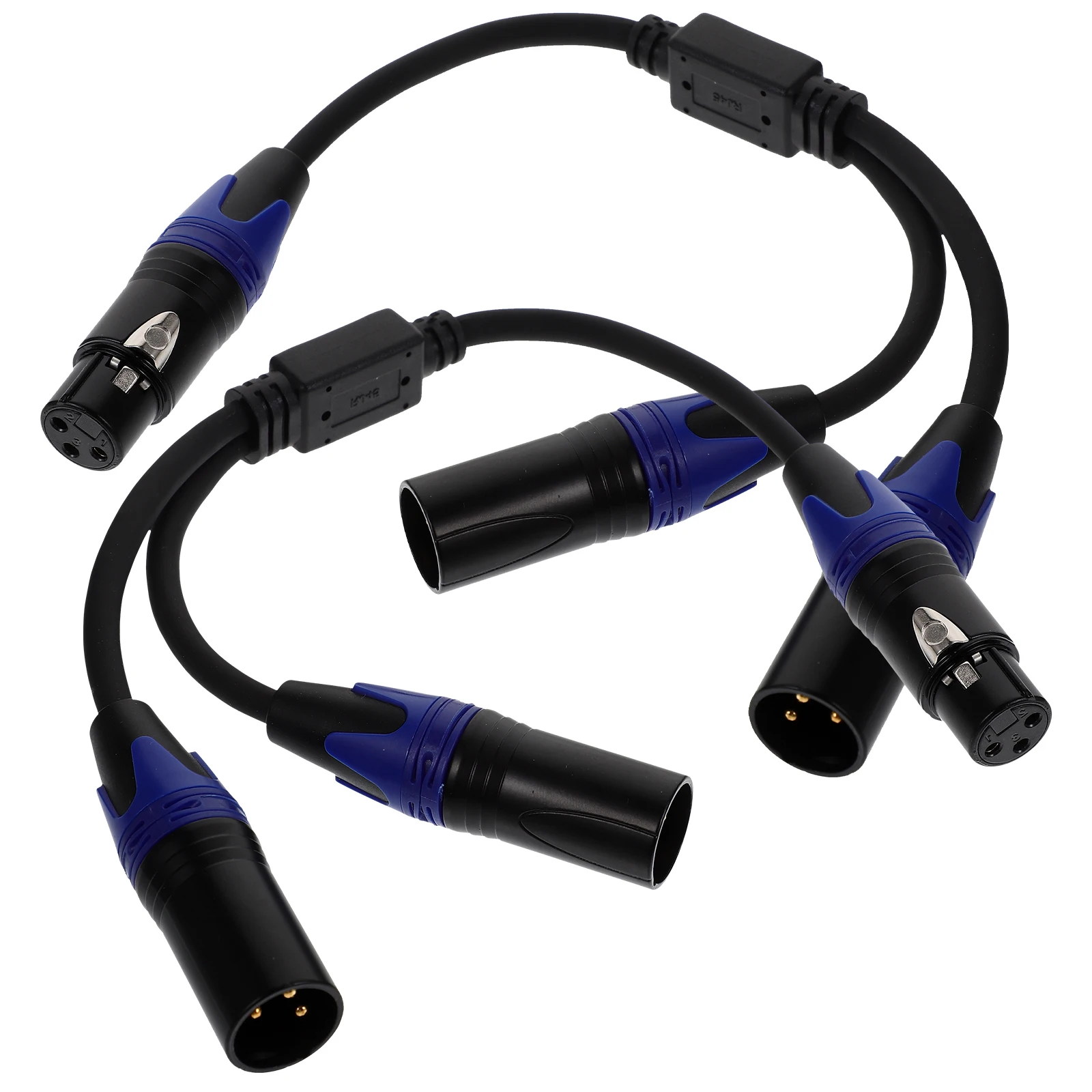 

2pcs To Xlr Microphone Wire To Double Splitter Dual Interfaces Braided Wire For Audio Equipment Studio Conference Recording 3