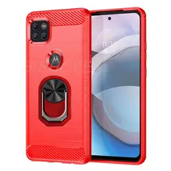 Carbon Fiber Brushed Shockproof Soft Cover For Motorola One 5G Ace XT2113 6.7
