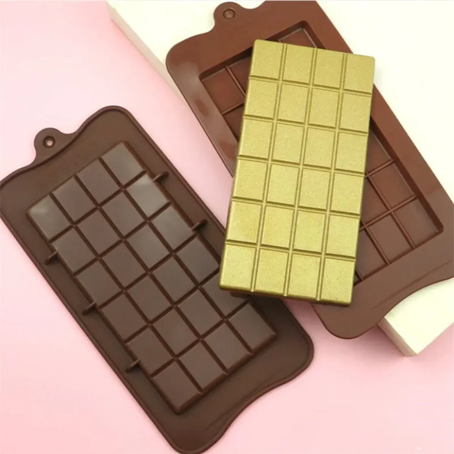 Chocolate Mold 24 Cavity Cake Bakeware Kitchen Baking Tool Silicone Candy Maker Sugar Mould  Block Ice Tray Cake Tool Foam cake