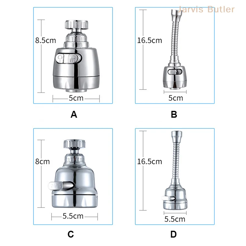 Universal 3Mode Kitchen Faucet Adapter Aerator Shower Head Pressure Home Water Saving Bubbler Splash Filter Tap Nozzle Connector