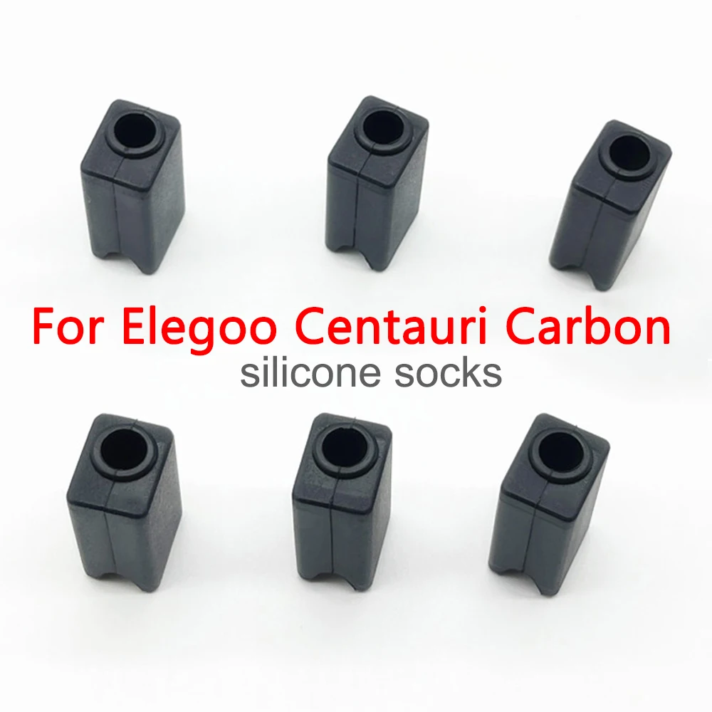 1/2/3/5Pcs Silicone Sleeve for Elegoo Centauri Carbon Hotend Protector Cover Case Heat Insulation Black Silicone Socks