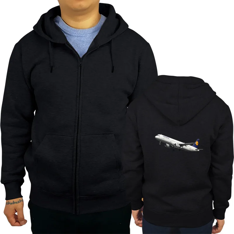 Hot Sale Fashion Lufthansa Airbus A321 Aviation, Airplane hoodie S,M,L,XL,XXL Casual jacket luxury brand cool hoody sbz8003