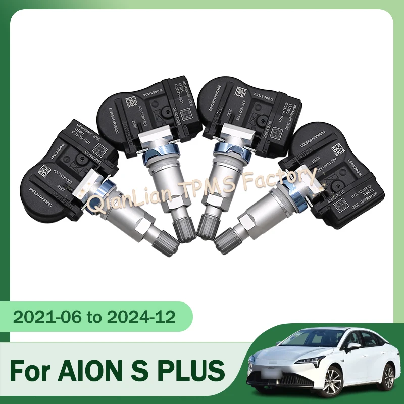 

4pcs 433MHz 8060004ARX0000 TPMS Tire Pressure Monitor System For AION S PLUS Hyper GT Hyper SSR V PLUS Y PLUS S MAX LX PLUS IA5