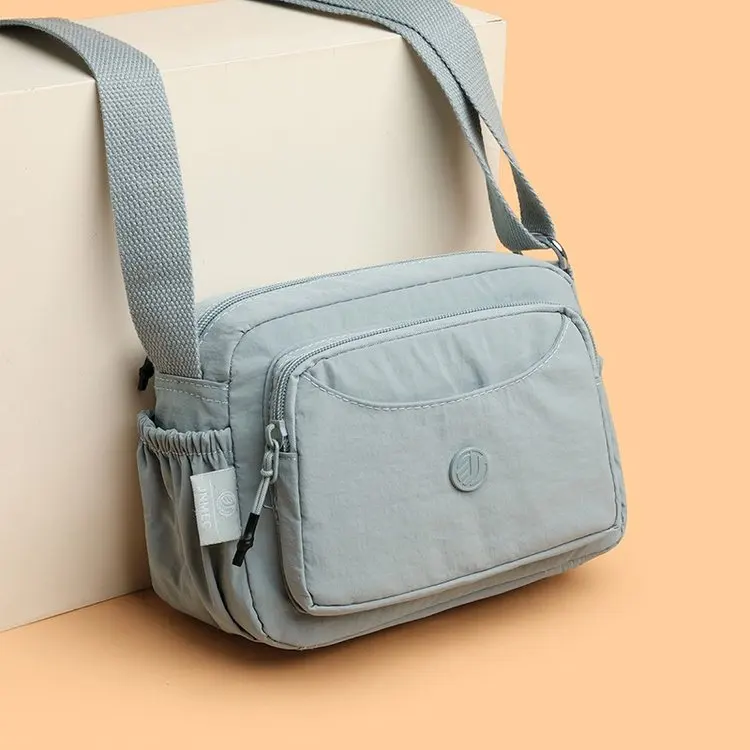 

Женская сумка-кроссбоди из ткани Оксфорд: дизайнерская, водонепроницаемая, многослойная, из нейлона, на одно плечо