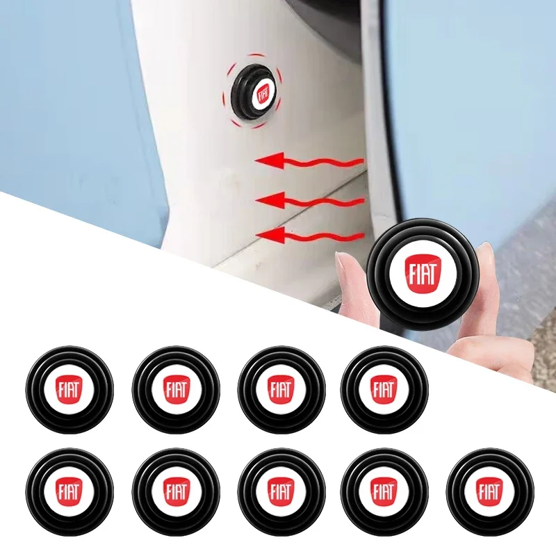 1/2/4pcs Silicone Car Door Shock Pad Stickers For Fiat MINI Alfa Romeo Honda Jaguar Ford JEEP Acura Subaru Mitsubishi Chevrolet