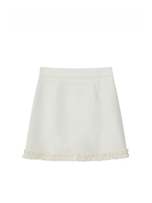 

Юбка-клеш с высокой талией Iris Magic, весна-лето, хлопок, для повседневной носки, для свиданий, А-силуэт, 26DQ040