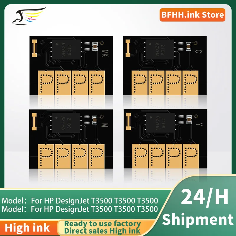 New Upgrade 764 764XL Cartridge Chip 300ML For HP DesignJet T3500 Printer One Time Use Cartridge Chip