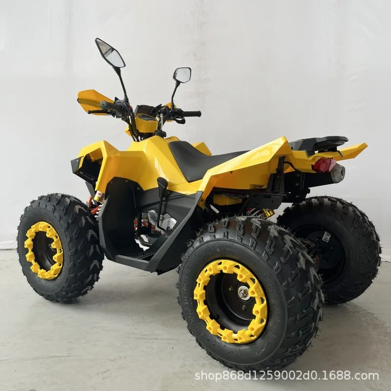 ATV 150cc Gas Quad Bike, 4-Wheel All-Terrain Off-Road Vehicle, Mountain Motorcycle, Certification Included