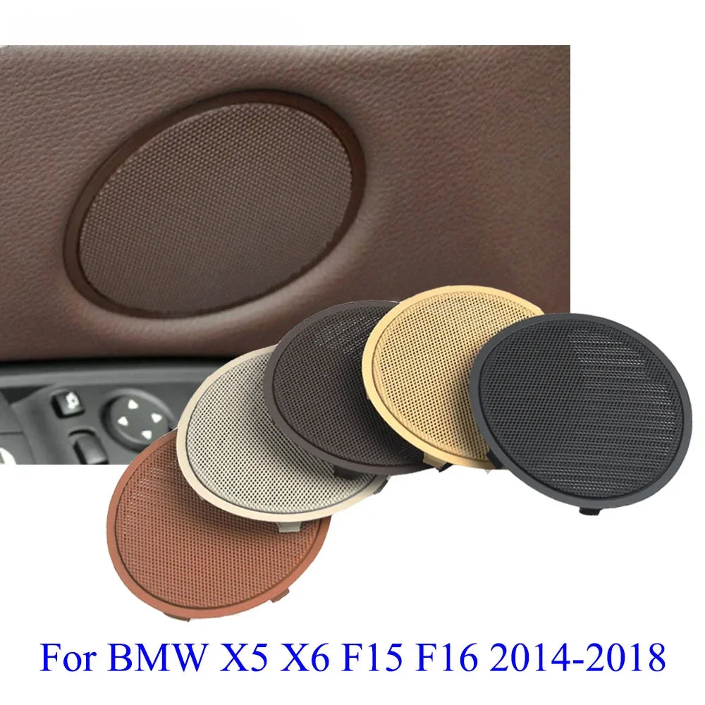 Interior Front/Rear Door Horn Loudspeaker Grill Cover Sound Audio Speaker Panel Trim Replacement For BMW X5 X6 F15 F16 2014-2018