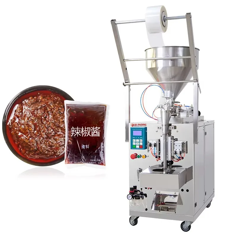 High Speed Chili Sauce Ketchup Packing Machine Syrup Sachet Salad Tomato Paste Packaging Machine