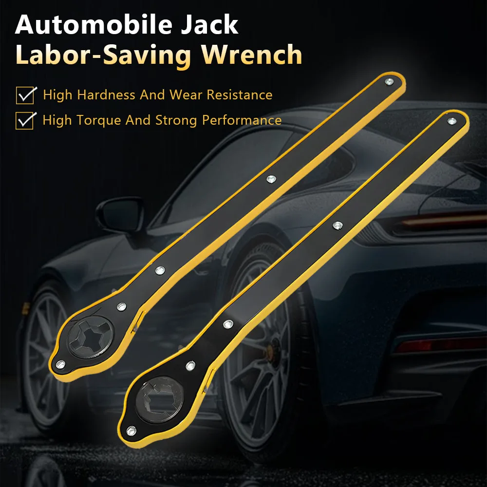 

Car Jack Force-Saving Wrench Vehicle Disassembly Wrench Cross-Type Car Force-Saving Wrench Rocker-Pivot Tire Removal Tool