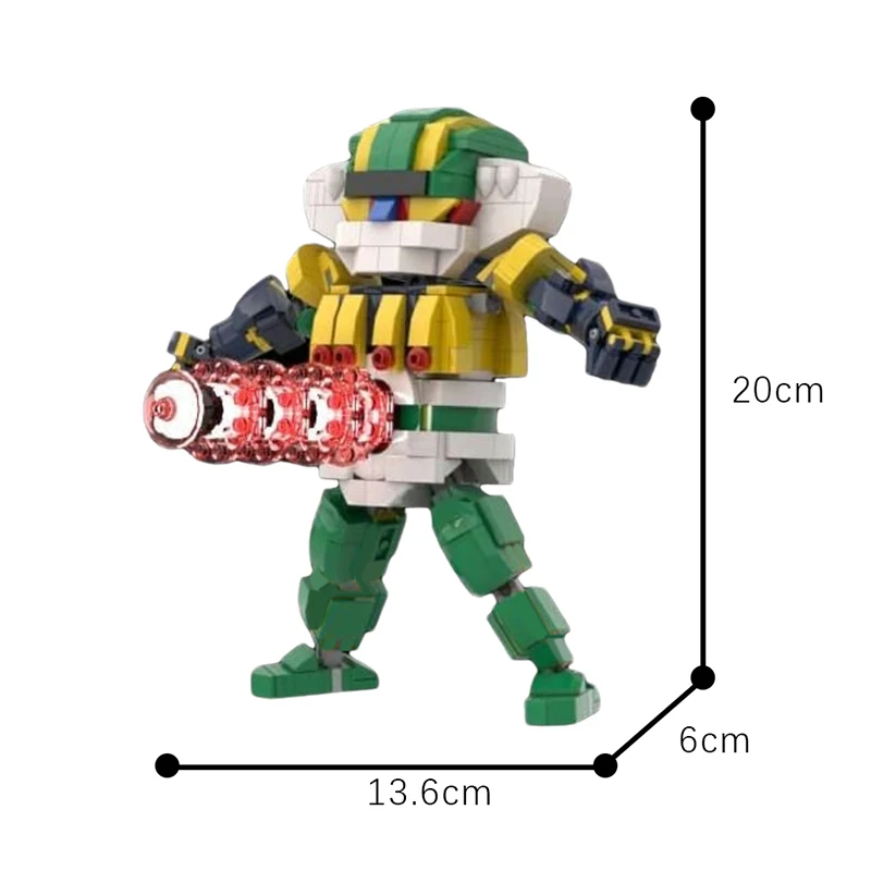 Moc Anime Figures Steel Jeeged Robot Model Building Blocks 2 In 1 Mecha Warrior Deformation Brick Constructor Toys Gift