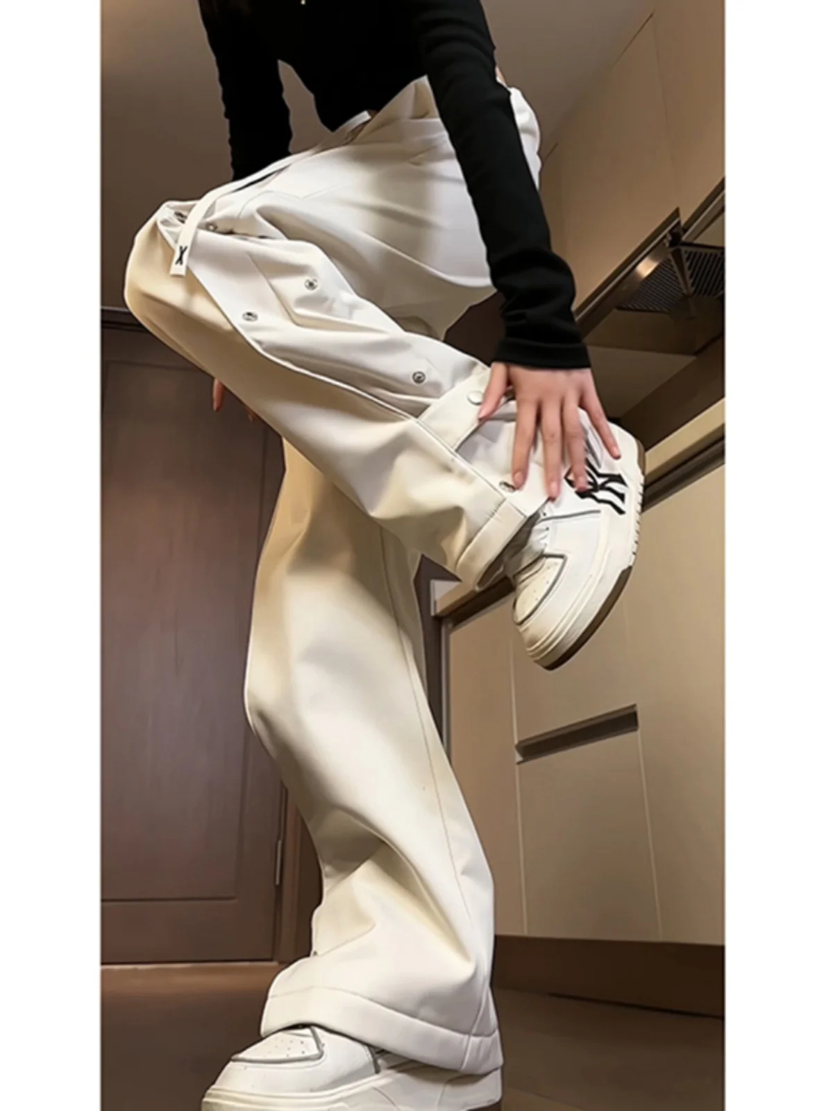 Pantalones de senderismo impermeables American Sle para mujer, pantalones blancos finos de verano, pantalones de montaña con caída fluida y sensación de alta gama, ropa de trabajo para exteriores