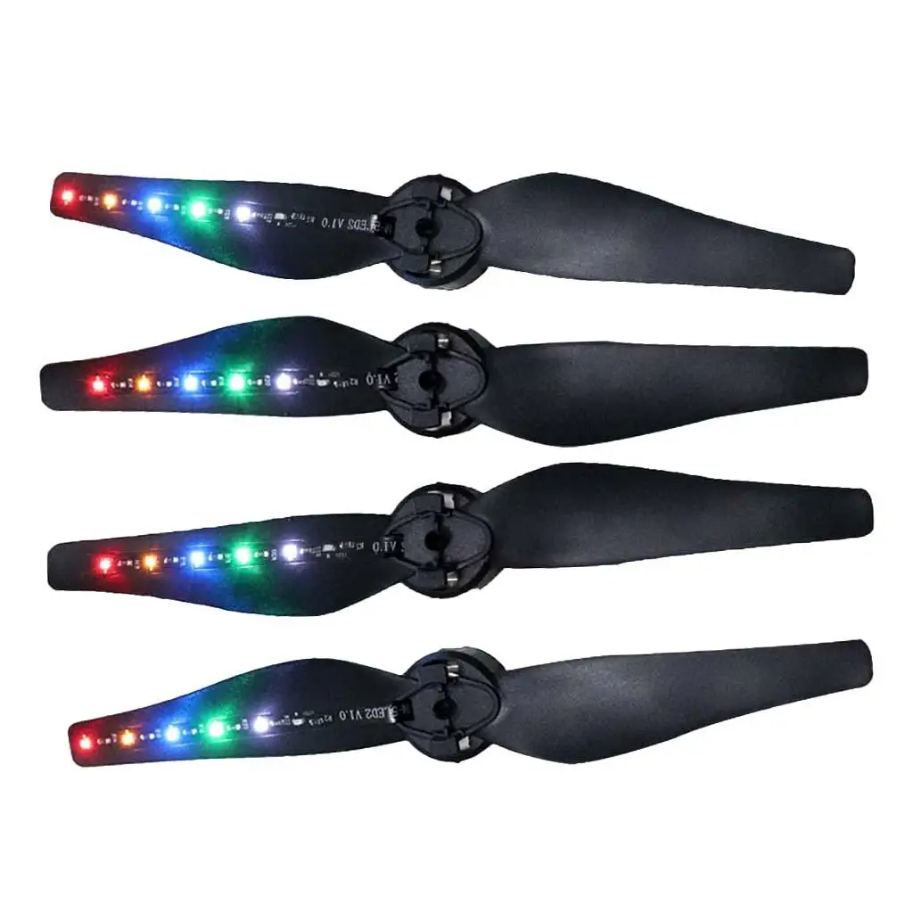 2 Pair LED Flash Light Rechargeable Propeller for DJI Mavic Air Accessories