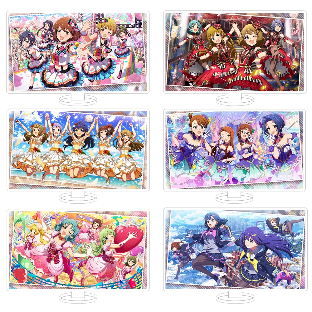 THE iDOLM@STER MILLION LIVE! THEATER DAYS Shizuka Mogami Tsumugi Shiraishi Julia Official poster Anime Figure Acrylic stand Toy